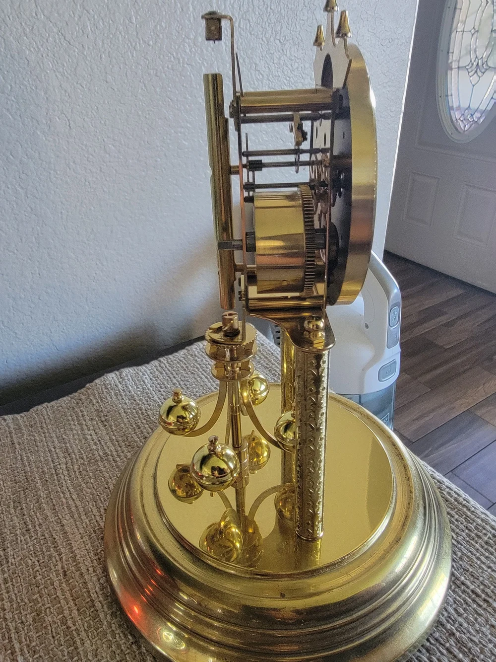Gold Anniversary Dome Clock Made In German *no Key